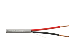 2 Core 18 AWG Unshielded Signal Strand Solid Conductor Cable